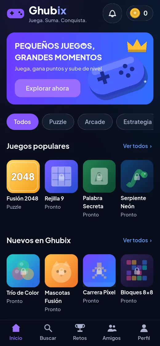 Inicio y catálogo